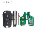433Mhz ID46 chip 307/VA2 blade 3 button remote key for Citroen